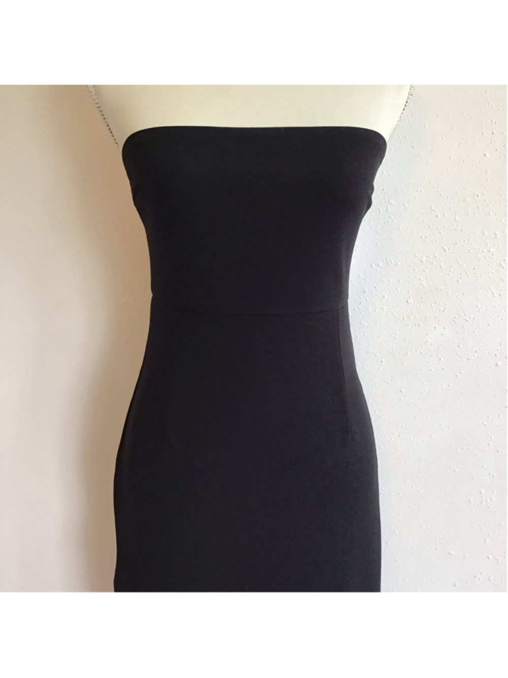 NWT- JLCNCUE Women's Elegant Sexy Strapless Black Midi Dress Size M - Picture 5 of 11